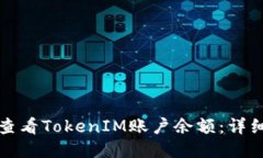 如何查看TokenIM账户余额：详细指南